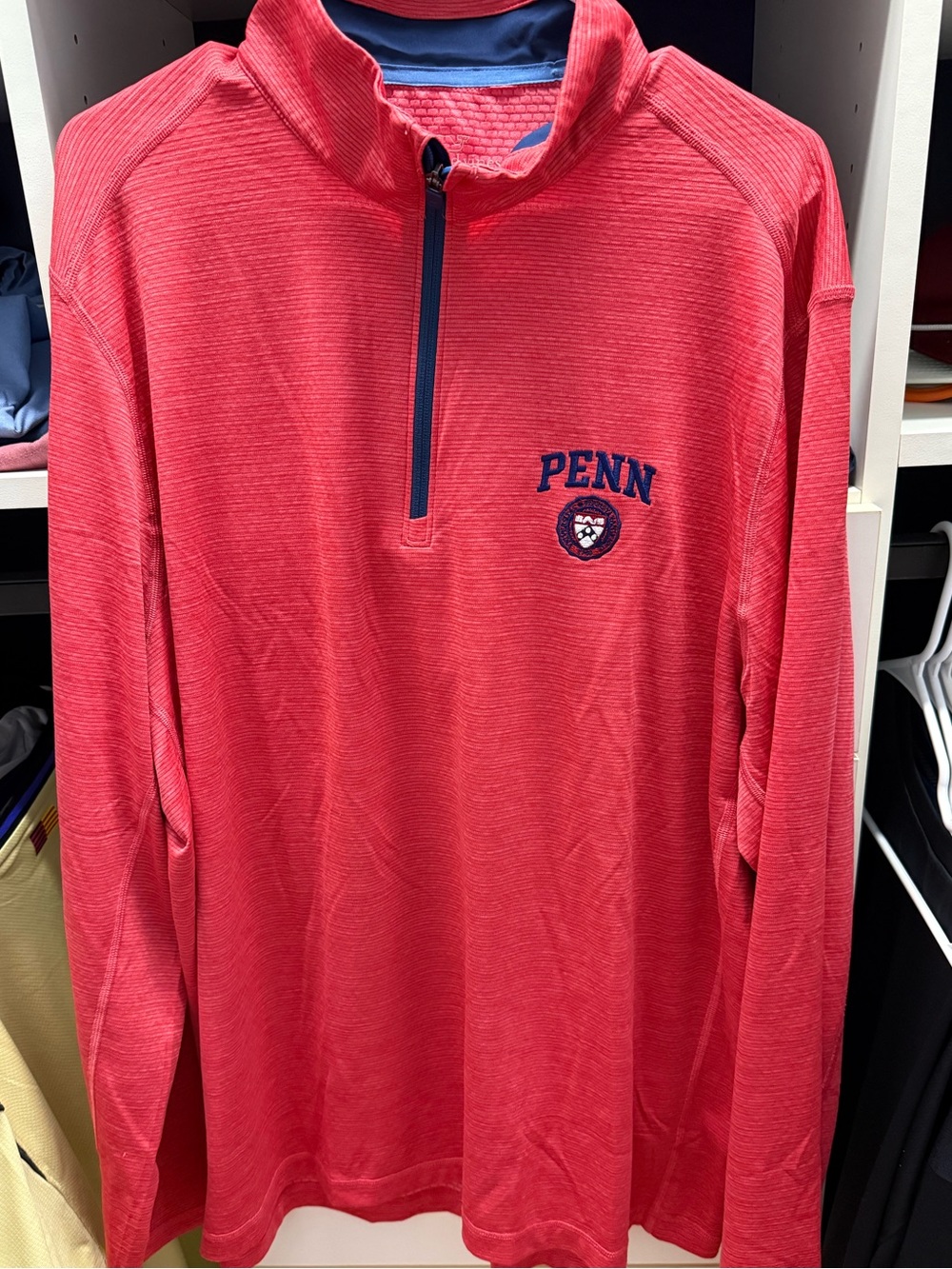 Vineyard Vines Men's Sankaty Quarter-Zip Pullover w UPenn Logo Size XXL New Golf